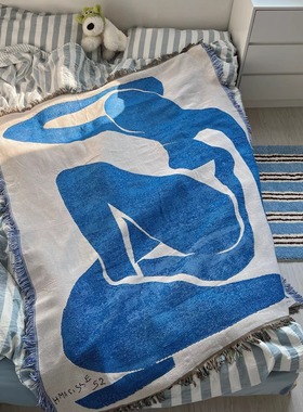 Henri Matisse, blue nude 蓝色系 盖毯卧室挂毯壁毯沙发毯
