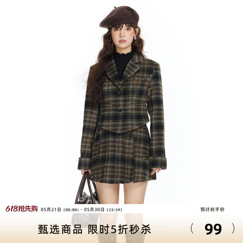 7shiftin2022aw秋冬新品百褶裙