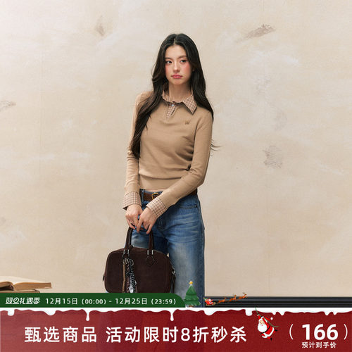 7shiftin2024秋冬新品针织上衣