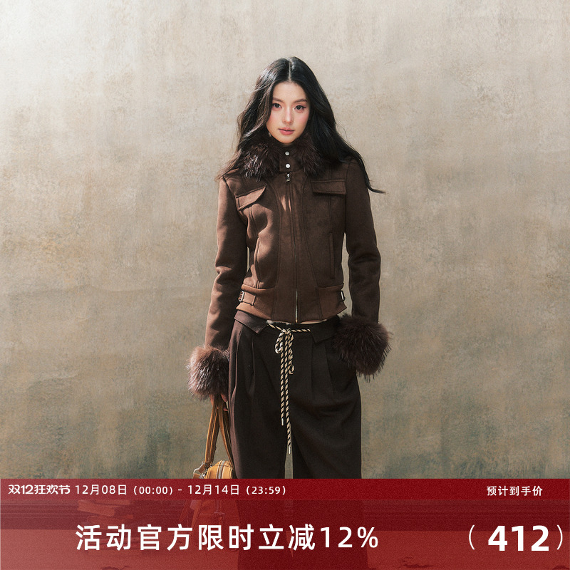 7shfitin2024冬季新品皮毛外套