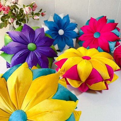 小六手工抱枕久久莲花材料材料包