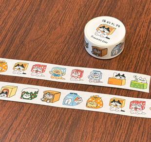 【斐然的猫】胶带、长条便签、迷你便签、异形便签、日付贴纸等