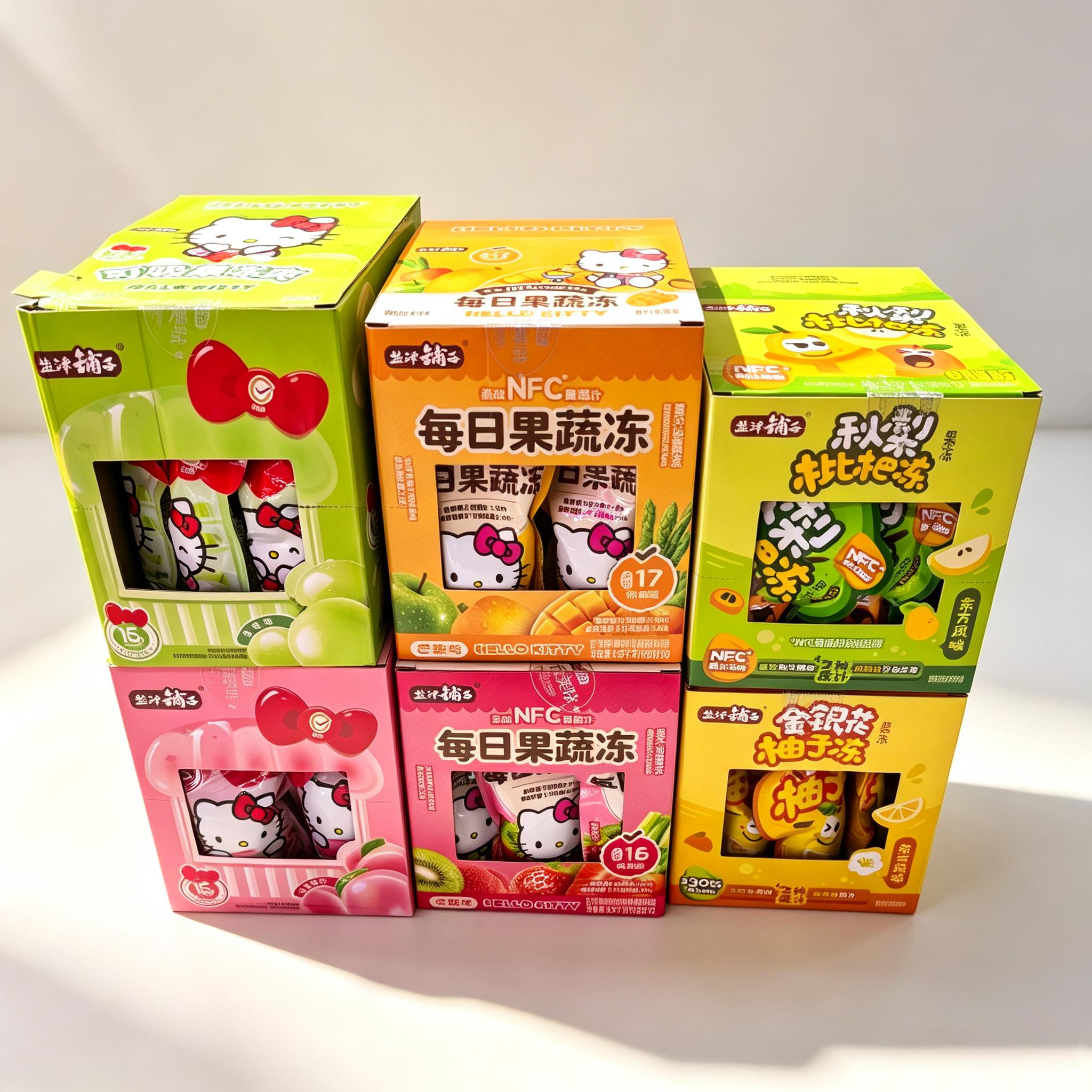 盐津铺子每日NFC果蔬冻可吸果冻爽草莓芒果味学生上班族果冻零食