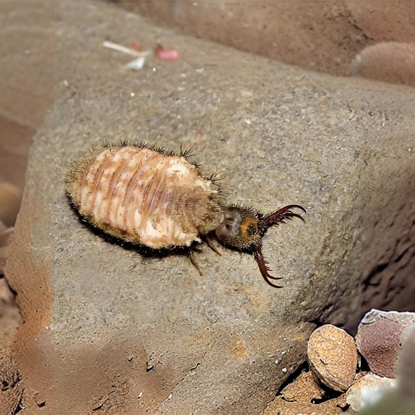 金沙牛活体蚁蛳蚁蛉沙老虎沙谷牛倒退虫地牯牛金砂牛自然观察爬虫
