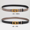 Fang buckle black+light luxury ash a double color