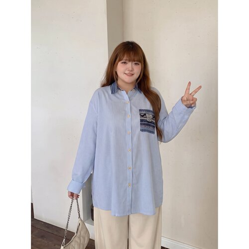 梵朵大码女装初秋设计款百搭通勤长袖衬衫高级新款外套潮17902Z