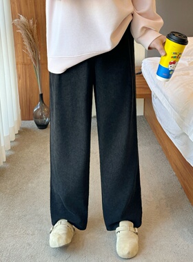 梵朵大码女装15703初春松弛感窄版显瘦法棍裤百搭通勤时尚休闲裤