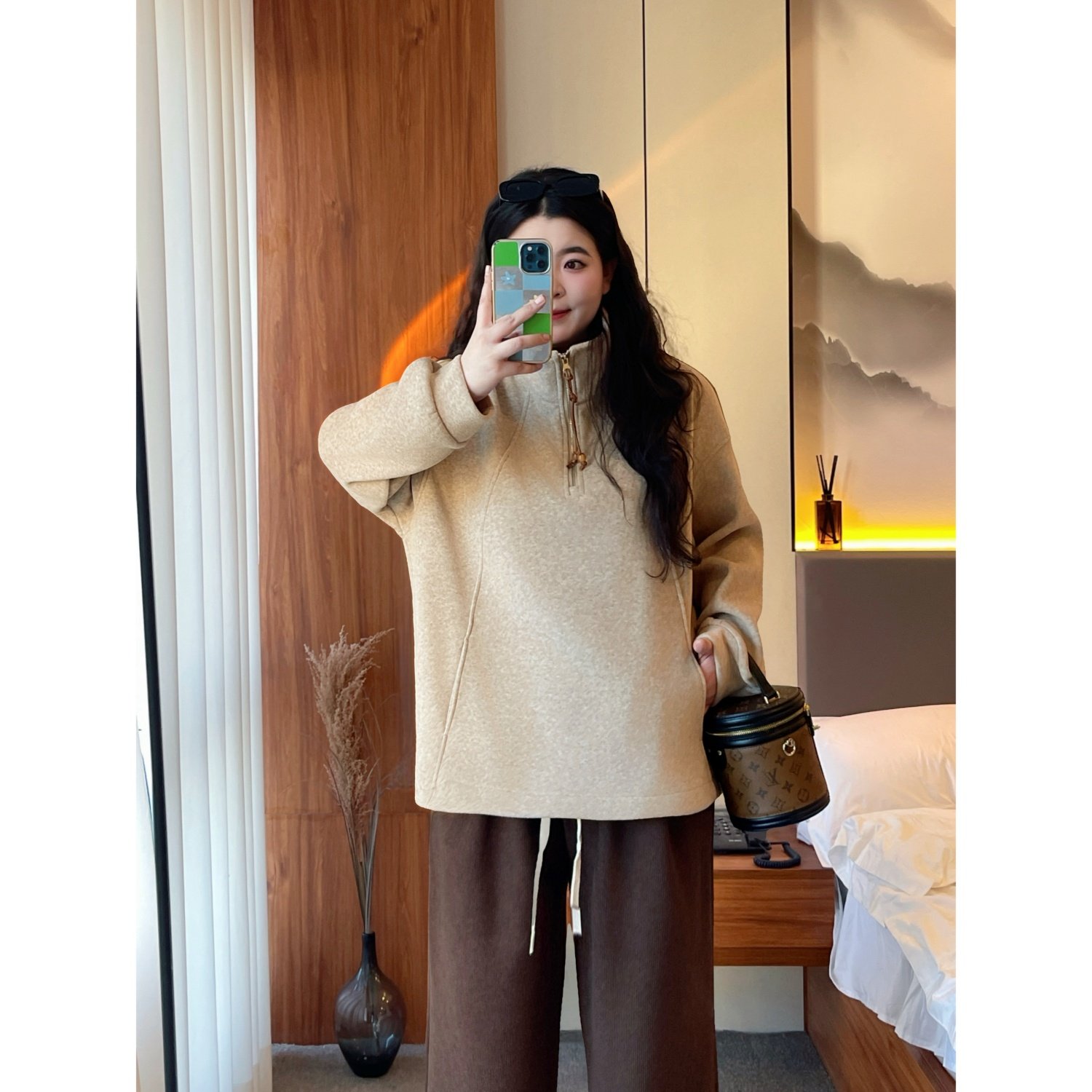 梵朵大码女装30004秋冬胖MM松弛感不臃肿遮肉加绒卫衣休闲上衣,女装/女士精品,大码内搭,淘宝优惠券,粉丝福利购,淘宝优惠卷