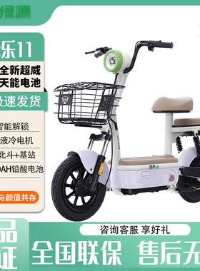 绿源新新国标电动自行车卡乐11长续航电动车48V20AH带定位智能车