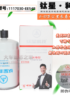 1000213843适配CLX-593庆铃700P国六1117030-EE54R柴油滤芯TW6085