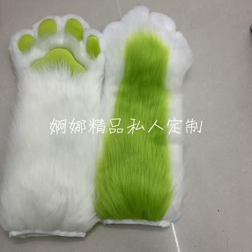 加长兽爪兽装fursuit爪子手套猫娘手套猫爪可爱毛绒现货furry兽装