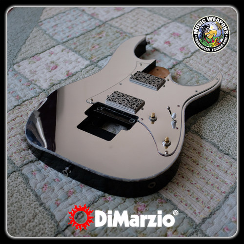 吉他拾音器电路改装定制升级案例 Ibanez 镜面 DiMarzio DP266F