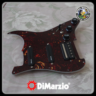 吉他拾音器电路改装定制升级案例 DiMarzio DP180 DP228 护板总成