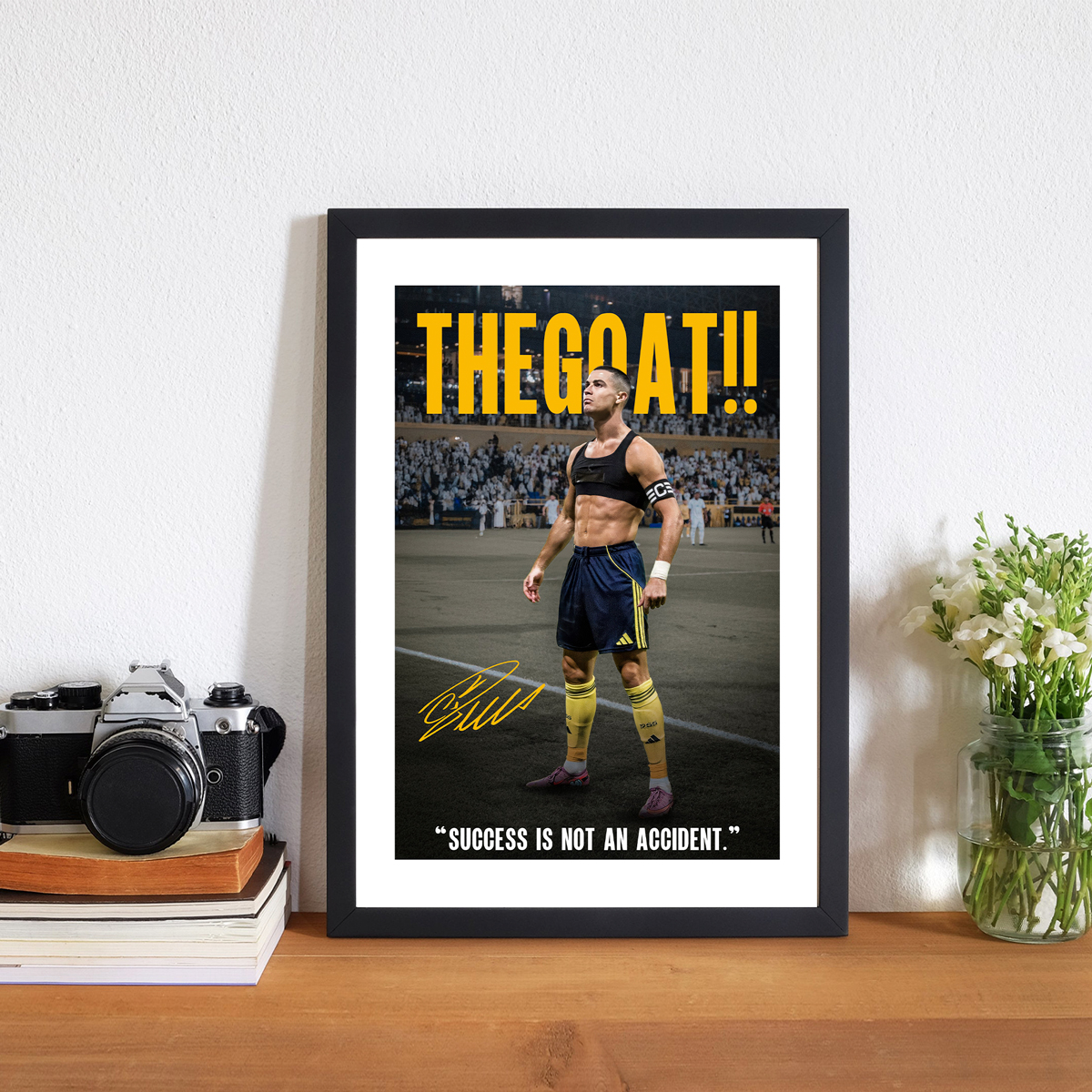 克里斯蒂亚诺罗纳尔多签名相框