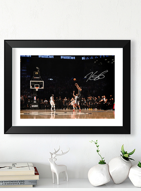 KD杜兰特踩线绝平相框摆件挂画球星海报照片墙篮球迷礼物桌摆画框