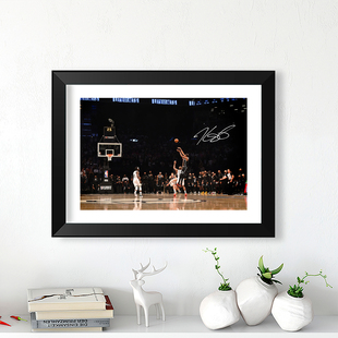 KD杜兰特踩线绝平相框摆件挂画球星海报照片墙篮球迷礼物桌摆画框