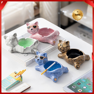 跨境新款创意个性烟灰缸ins高级感 客厅家用北欧潮流档次厂家批发