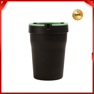 跨境热卖夜光圈车载烟灰缸塑料漏斗盖烟灰缸新款便携防飞灰烟灰缸