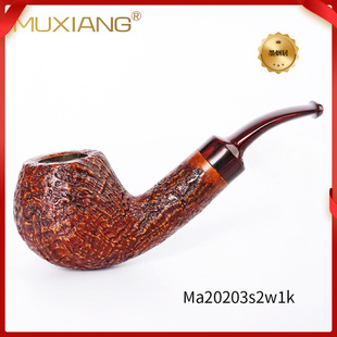 木香石楠木烟斗根瘤手工经典喷砂苹果弯斗源头厂家直播热销批发