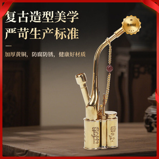 金属水烟壶两用水烟筒老式黄铜水烟壶水烟袋水过滤烟斗配件水烟壶