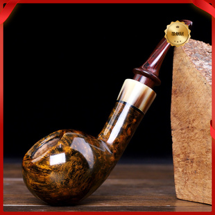 木香直播爆款石楠木烟斗军插苹果空腔斗男士手工进口根瘤烟具厂家