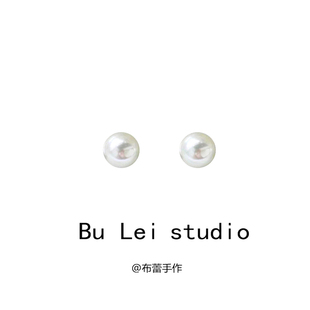 韩国博主fever同款Jennie珍珠耳环无耳洞蚊香盘耳夹复古耳饰耳钉9