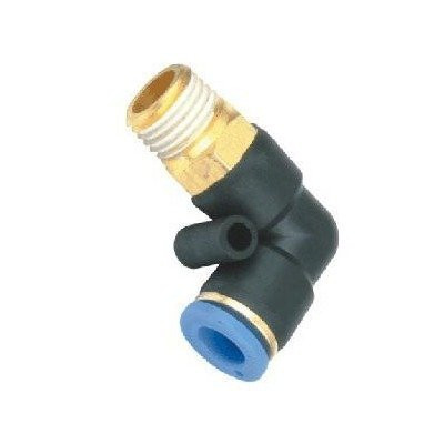 气动气管接头快速快插塑料接头螺纹弯头PL8-02/4-M5/6-01/10-03