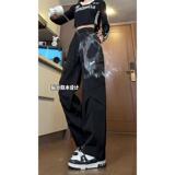 D-A232-HK9555-P402025新款微胖男生阔腿裤美式裤子，女装休闲裤，电商A232