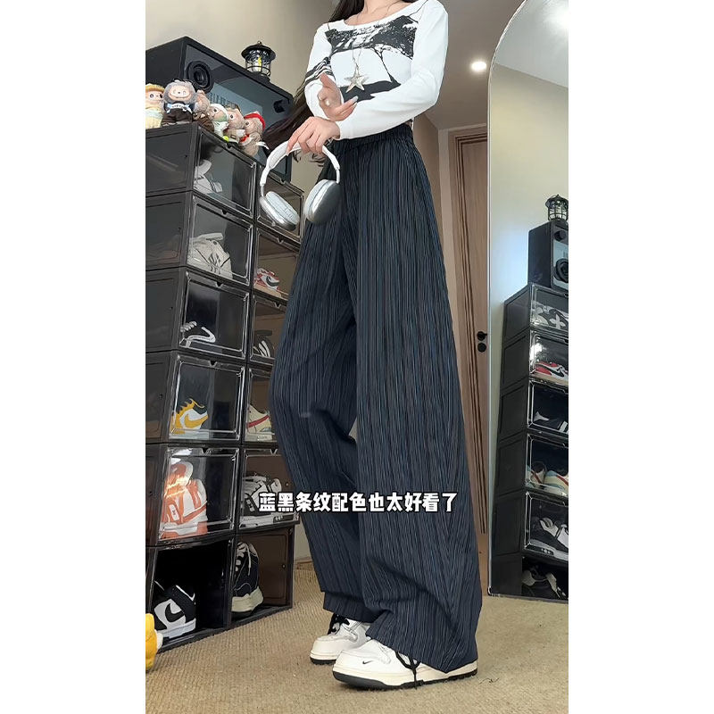 抖音/肌理感休闲裤西裤秋季新款条纹裤子男女同款HK9652-P40,男装休闲裤,电商A232