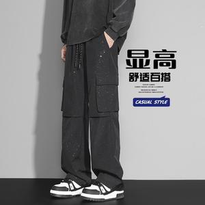 D-A232-HK9557-P40美式黑色工装裤软壳休闲裤男士冲锋裤图片