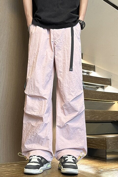 D-A232-HK9628-P40侧边拉链裤子男青少年户外运动休闲裤伞兵裤潮,女装休闲裤,电商A232