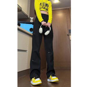 D-A232-HK9370-P38春秋季休闲裤美式复古直筒裤男士图片