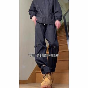 D-A232-HK9339-P55加绒65工装裤男款秋季美式机能冲锋裤图片