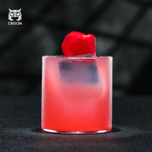 PRE01 fashioned杯 CRISON水晶轻薄无底威士忌杯古典鸡尾酒杯old