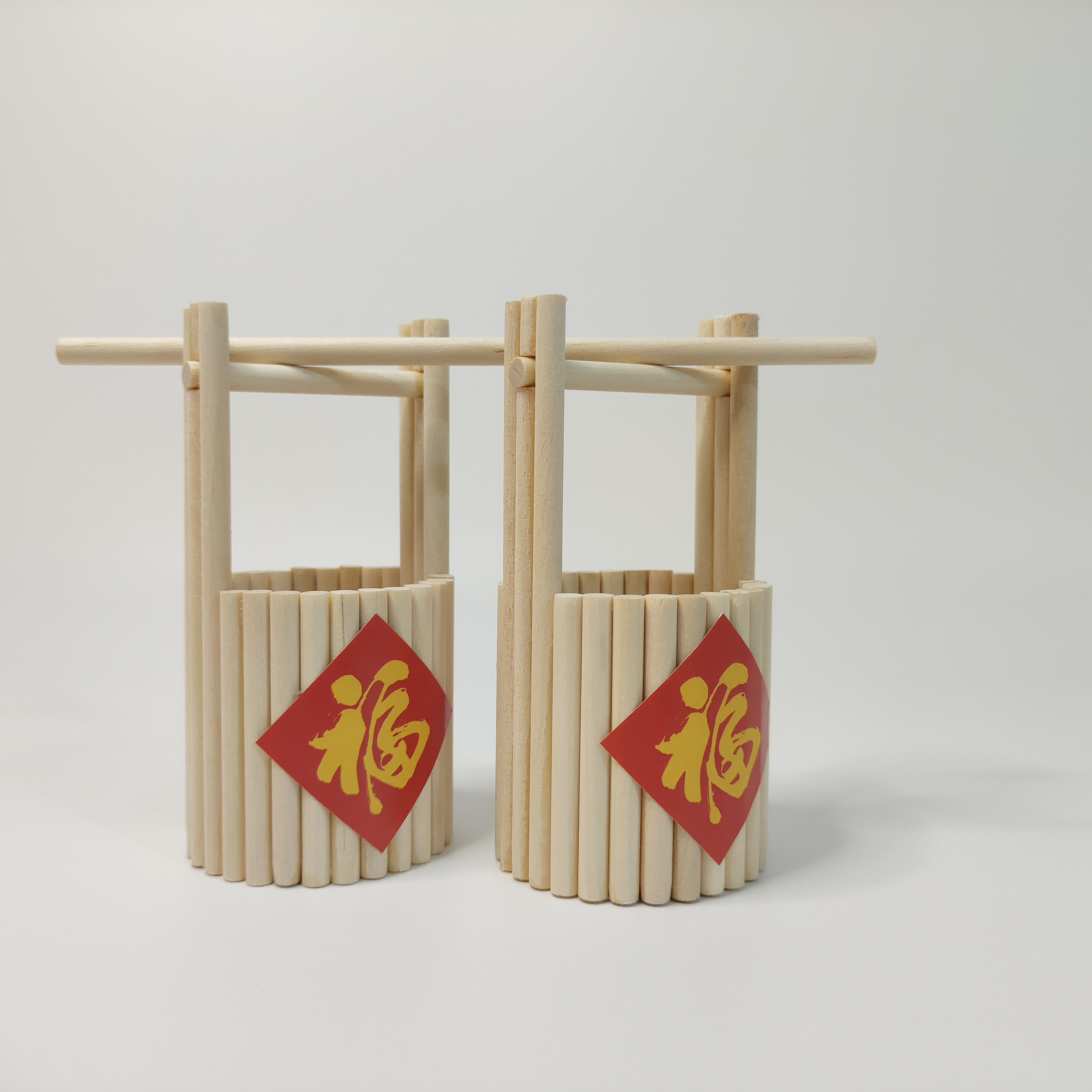 手工水桶模型通用技术中式礼物作业家居中国风酒柜书房工艺品摆件