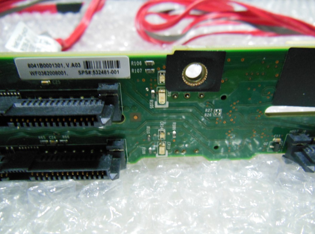 现货,HP DL165G7 DL320G6 DL160G6(2.5)硬盘背板532481-001带线