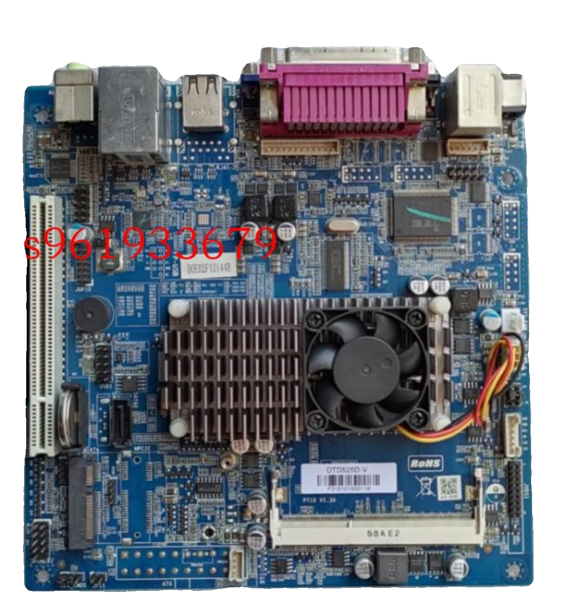 DTD525D-V 集成CPU双线程台式电脑迷你小主板12V供电DDR3