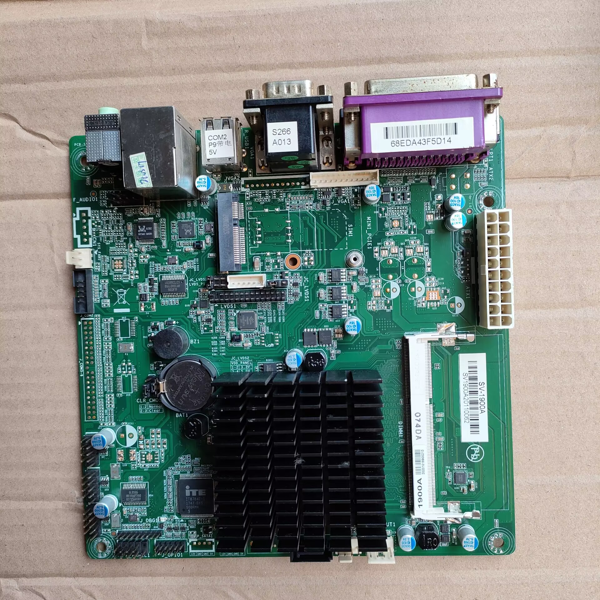 SV-1900A SD-1092 J1900集成CPU 台式电脑迷你一体机主板DDR3