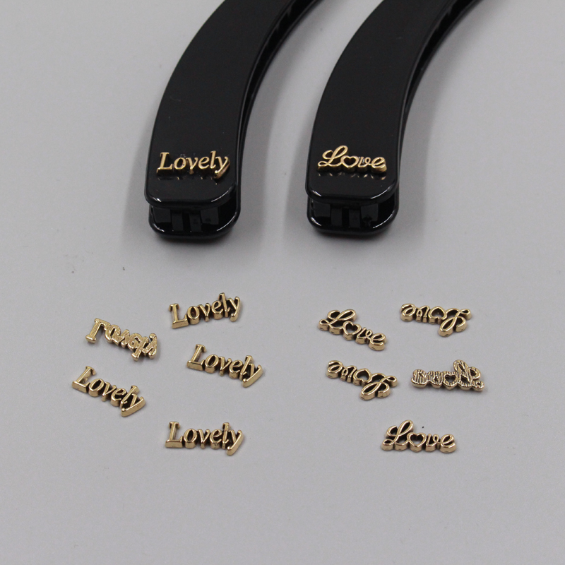 西吻合金LOVE贴片标牌diy材料