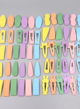 20个混色装新款彩色BB夹边夹侧边发夹碎发小发卡磨砂百搭女生卡夹