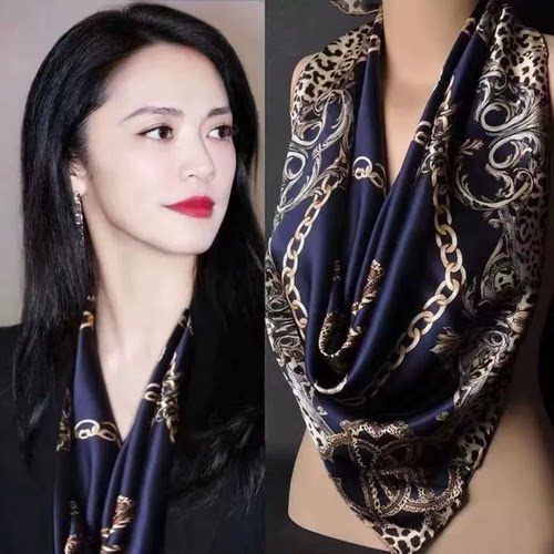 超大丝巾直销缎面韩版女春夏秋冬