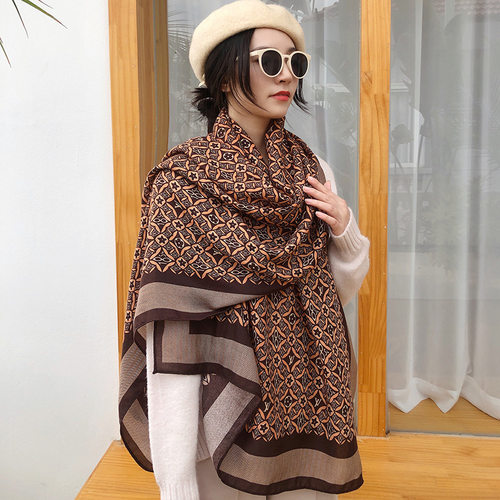 直销围巾东大门同款印花女春秋冬