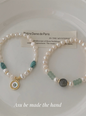 天然淡水珍珠手链女气质