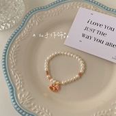 满25 包邮 气质甜美木马手链天然淡水珍珠圆珠小马手串手饰女2026