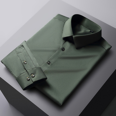 免烫职业工装衬衣男西装寸修身