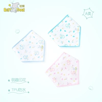 Khăn nước bọt cho bé Khăn tam giác mùa xuân và mùa thu cotton đôi bib snap nút khăn quàng cổ cho trẻ sơ sinh - Cup / Table ware / mài / Phụ kiện cốc uống nước cho bé