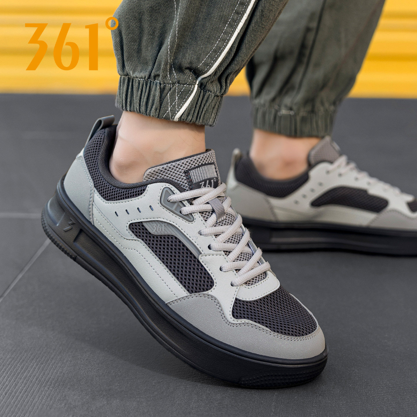 361休闲鞋男鞋2026新款透气网面软底百搭板鞋官方低帮男士运动鞋