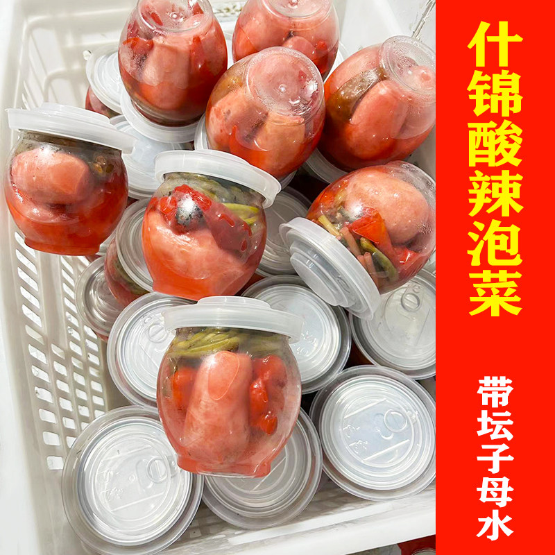 什锦泡菜750g酸辣萝卜泡酸豇豆泡蒜苔即食陕西安康特产泡菜坛装