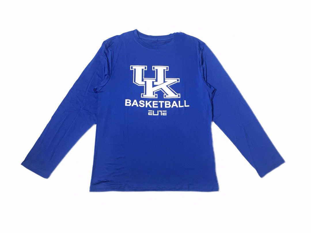 UK 肯塔基大学球员男子运动篮球速干训练投篮射手服长袖T恤