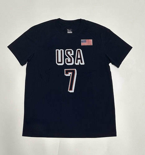 USA美国队杜兰特7号男运动篮球速干训练透气美式宽松圆领短袖T恤